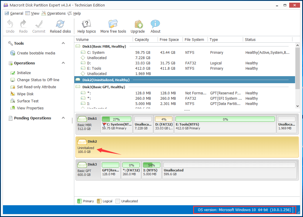 New Disk Connected