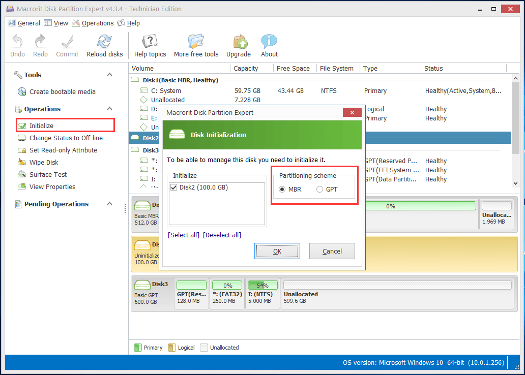 Initialize Disk 