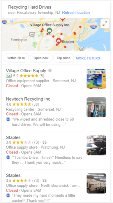 Recycling hard drives near me