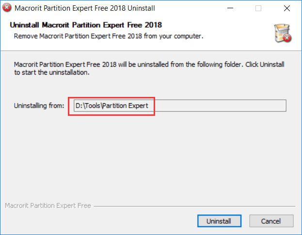 change installation path