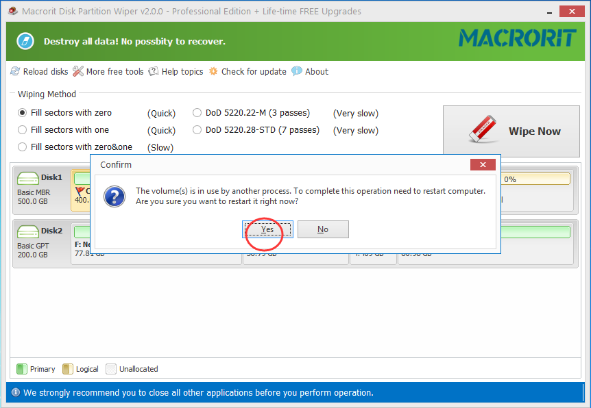 Final image of system partition