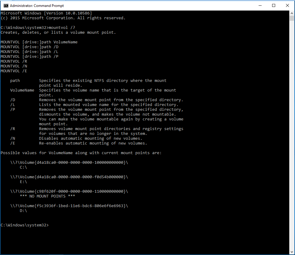 mountvol_list mountvol_list