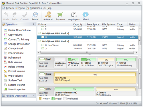 Macrorit Partition Expert Main Interface