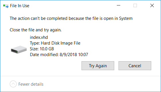 can't delete this volume