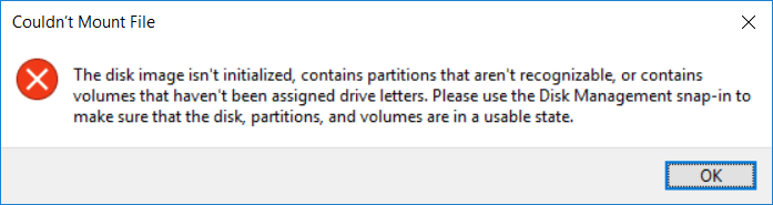 vhd warning