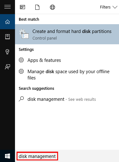 Search_Disk_Management